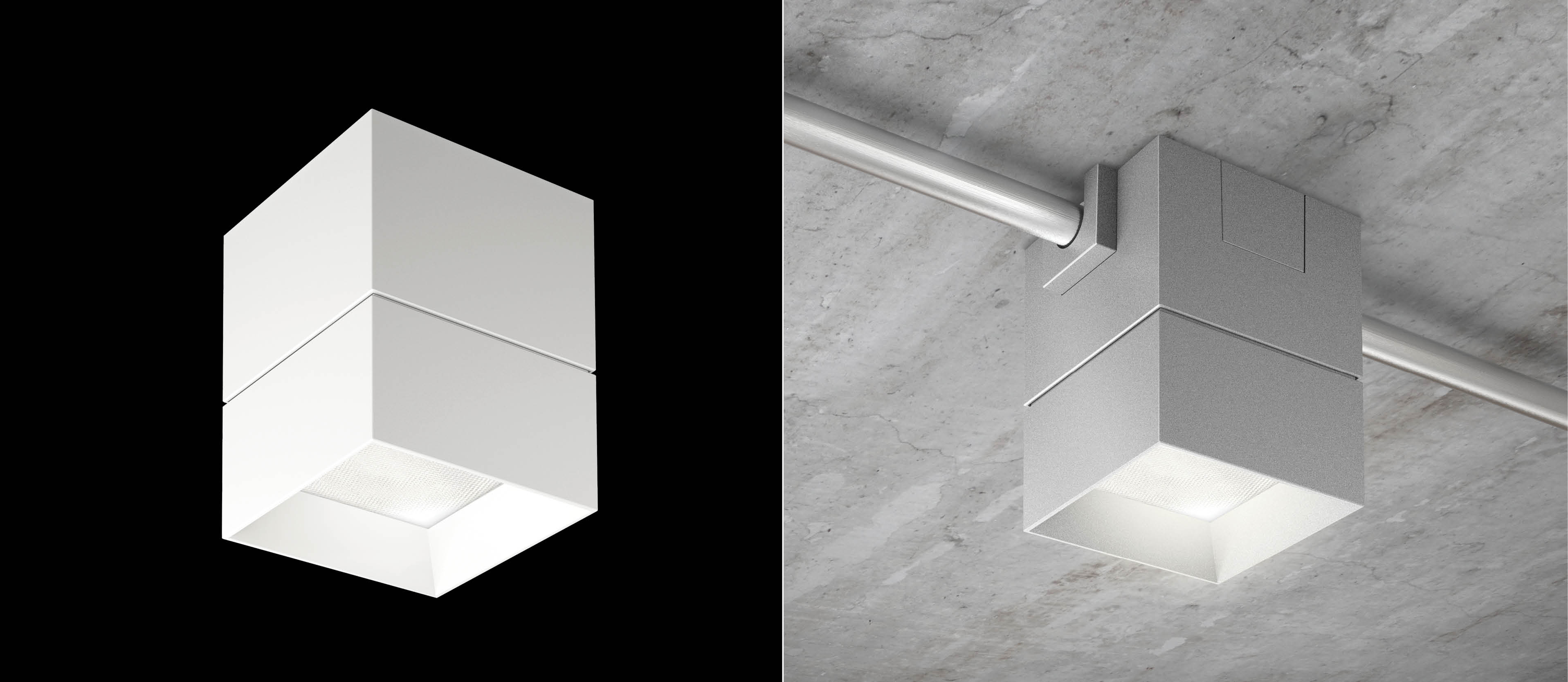 Beveled Block Led Surface Mount Pendant Fixtures For Open