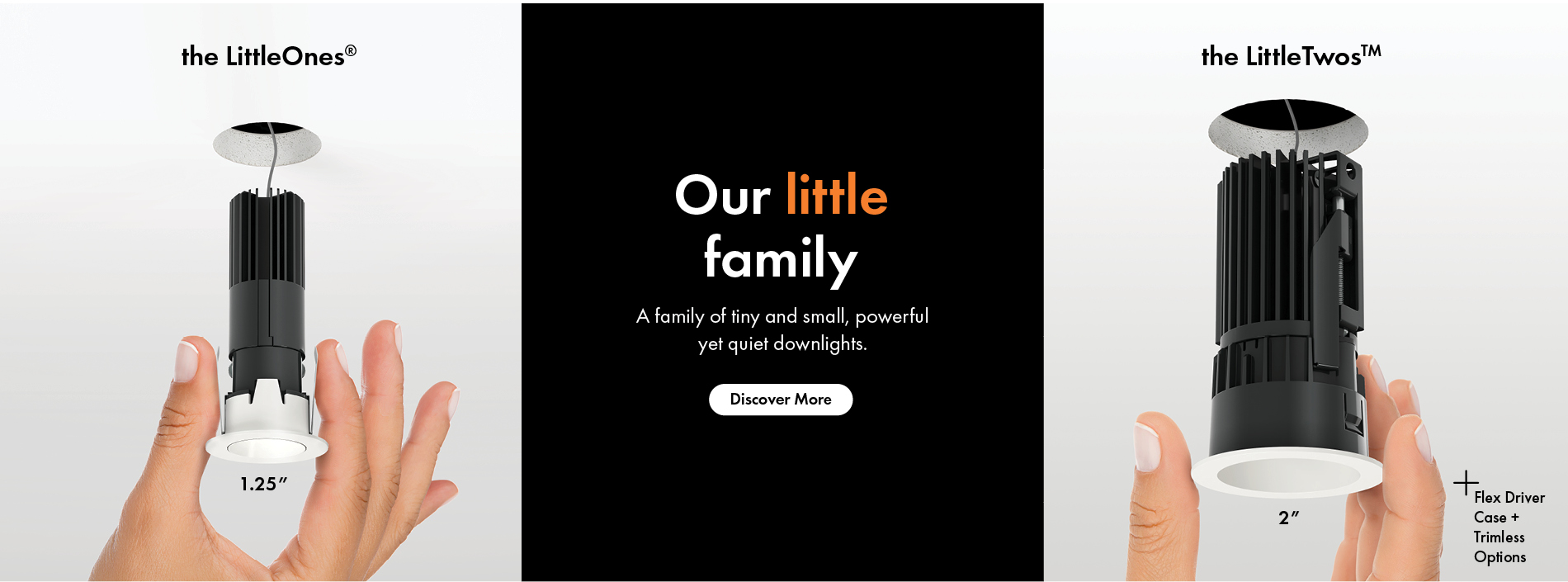 Homepage Banner 1 Little Family LED Downlights