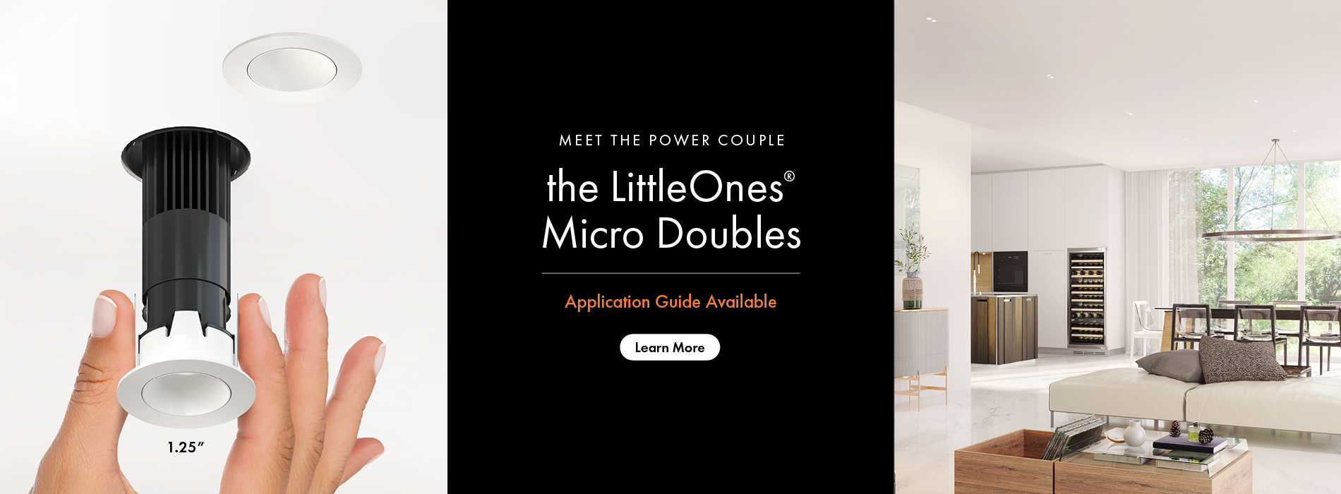 Homepage Banner 6 LittleOnes Micro Doubles Recessed Downlights