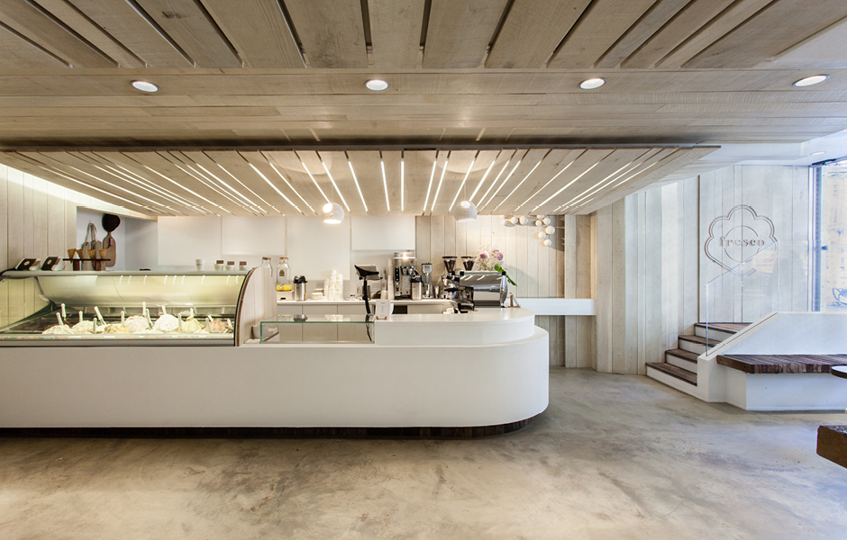 Fresco Gelateria Lighting Design Usai