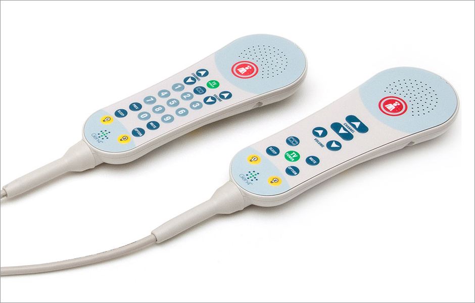 BeveLED 2.2 Patient Room LED Recessed Lighting Curbell Pillow Speaker