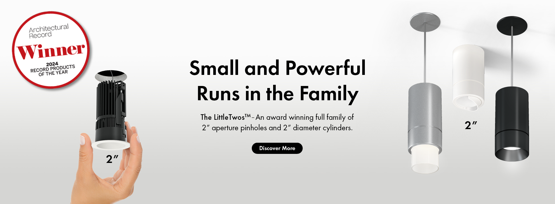 LittleTwos 2 Inch Downlight Family Homepage Banner